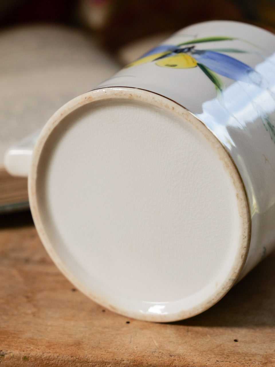 Victorian Hand Painted Butterfly Cup