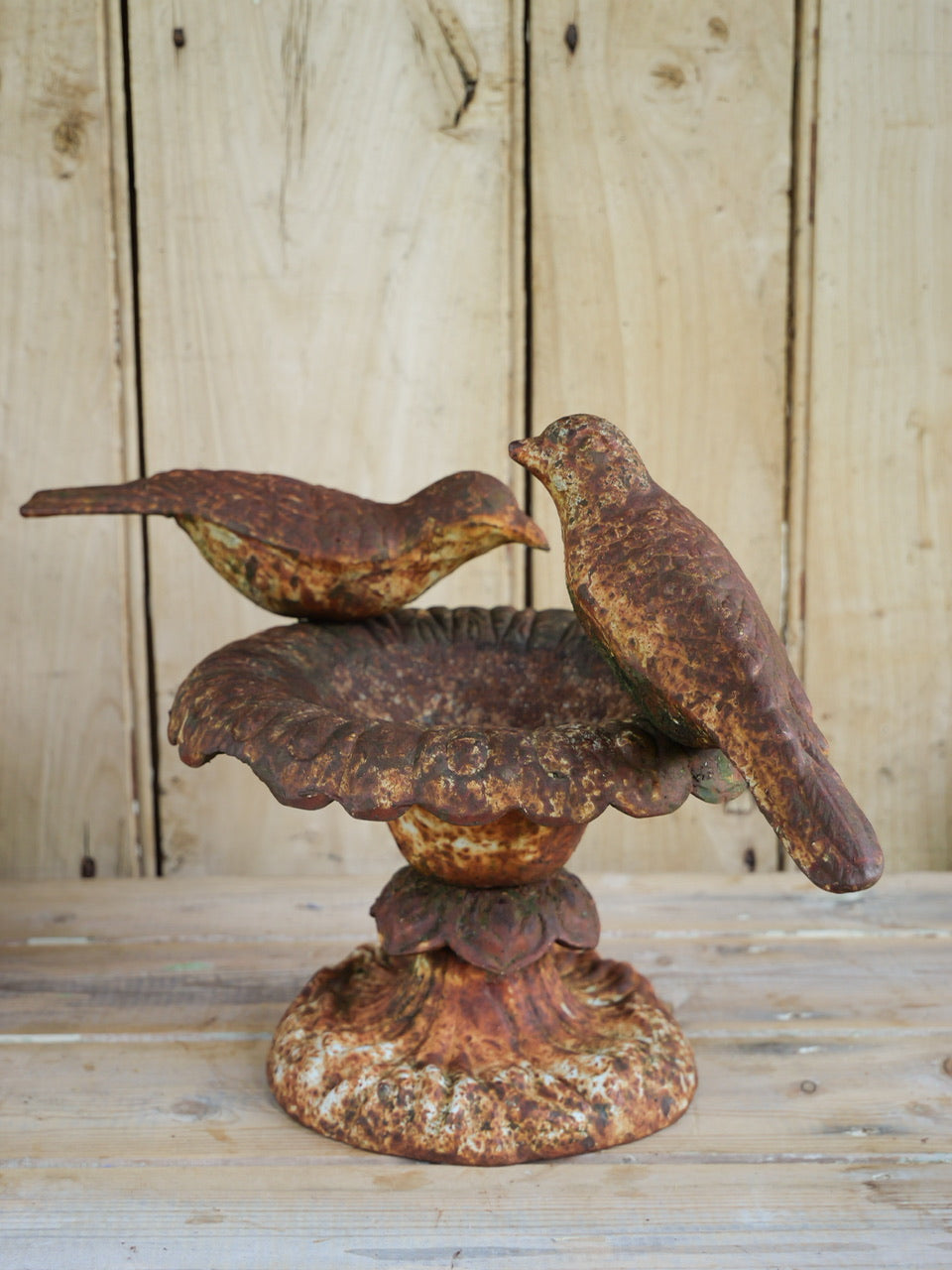 Victorian Cast Iron Bird Bath