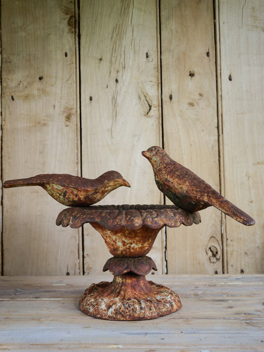 Victorian Cast Iron Bird Bath