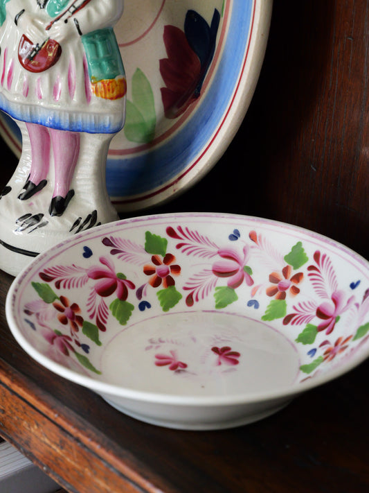 Antique Hand-painted Lustre Saucer