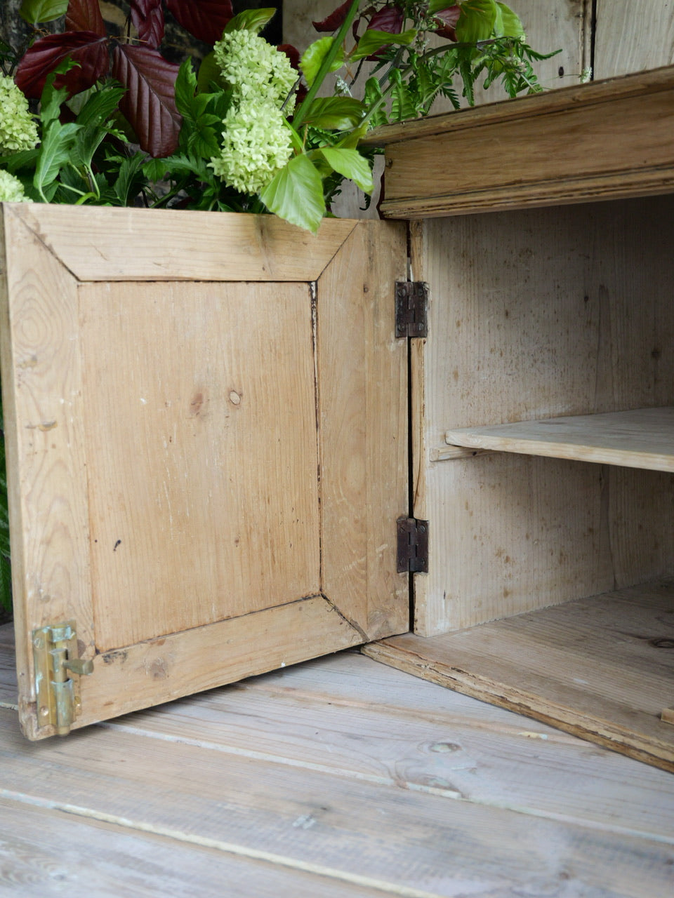 Antique Pine Wall Cupboard