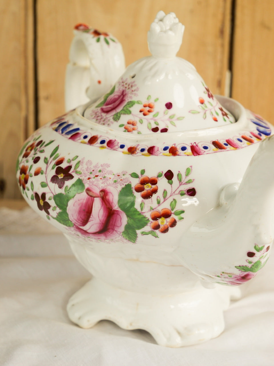 Georgian Hand-painted Floral Tea Set