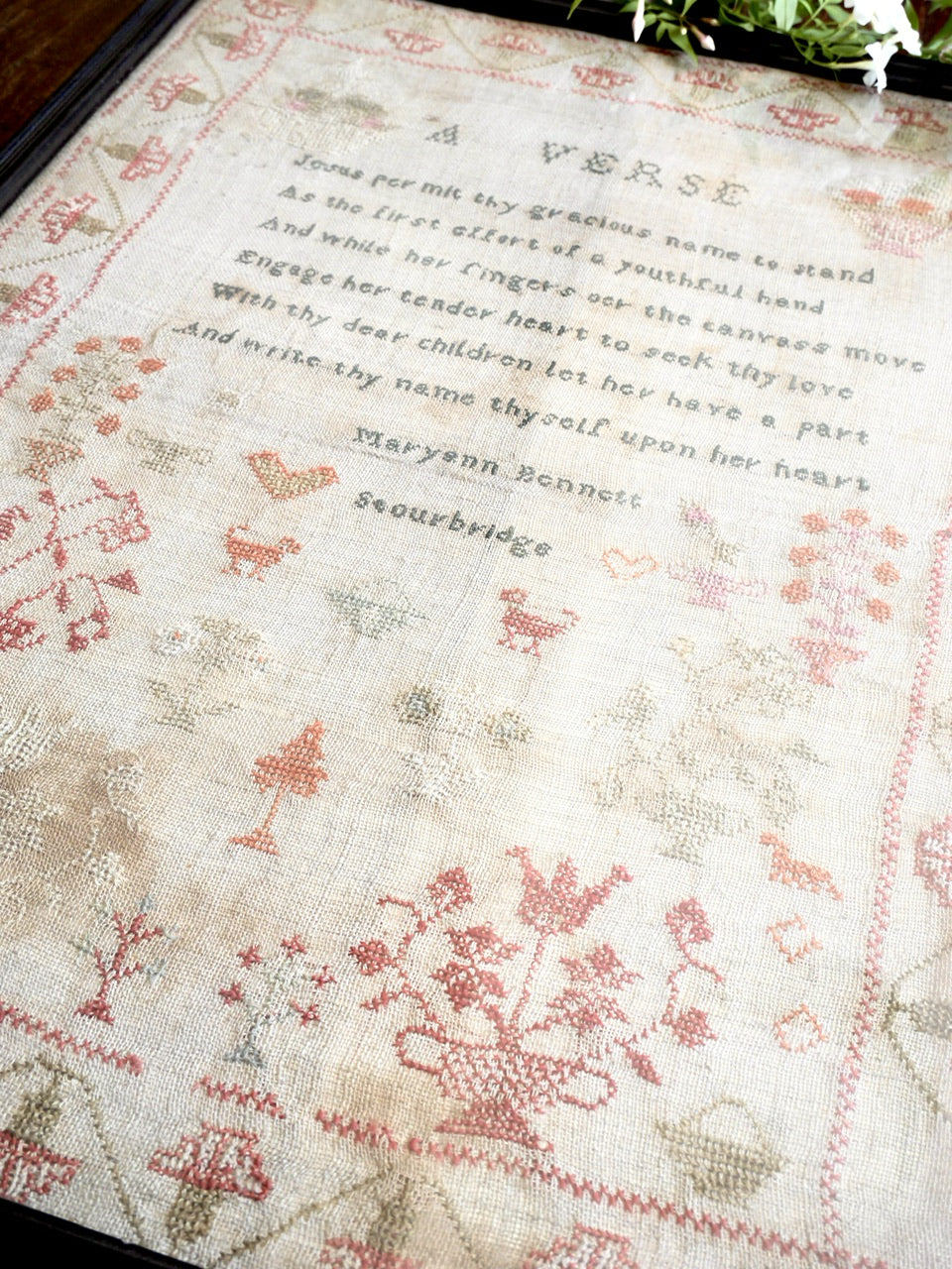 Large Georgian Needlework Sampler - 1831