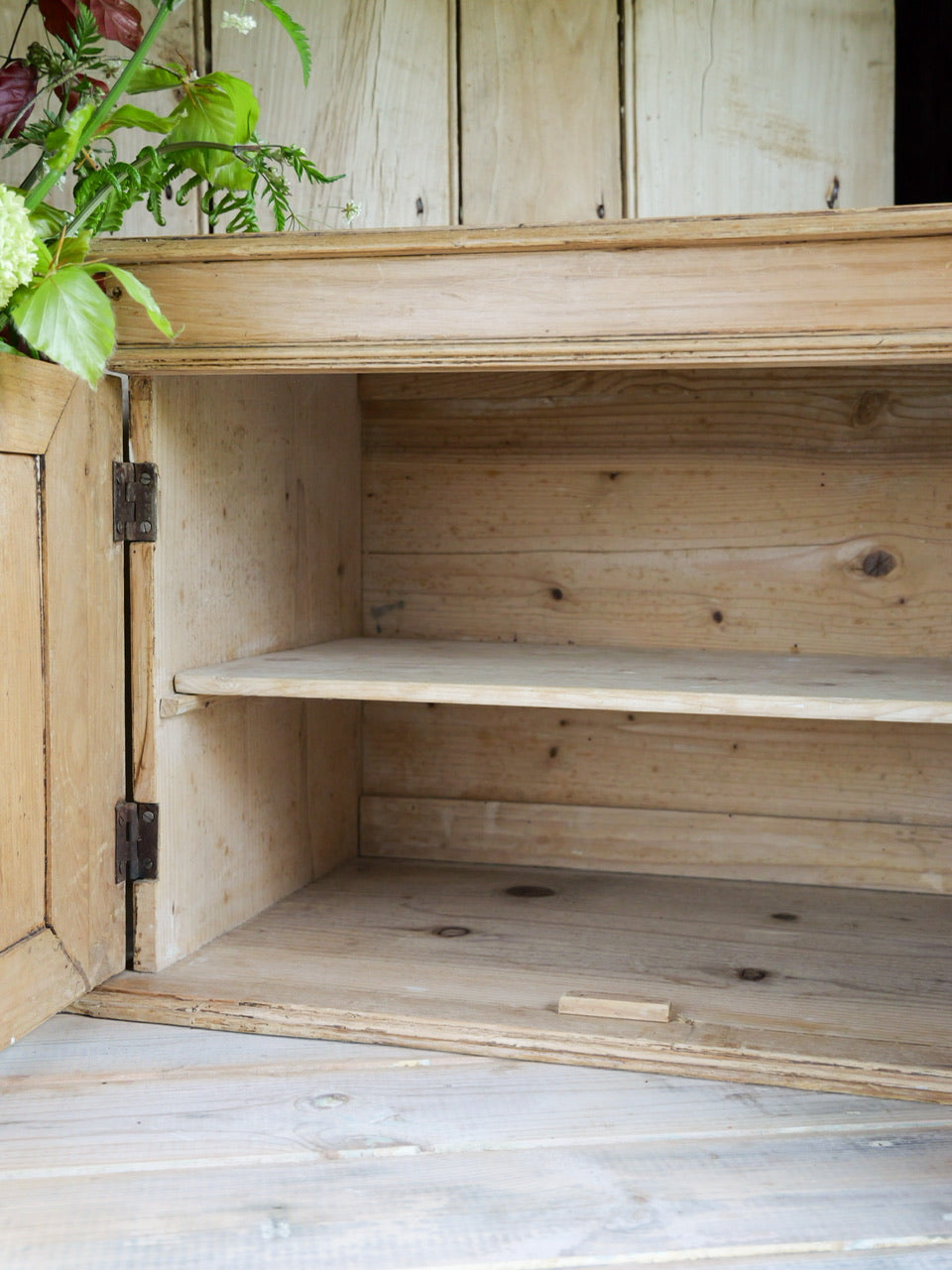 Antique Pine Wall Cupboard