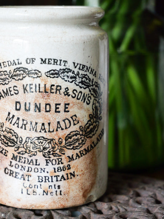 Early James Keiller 1lb Shouldered Marmalade Pot