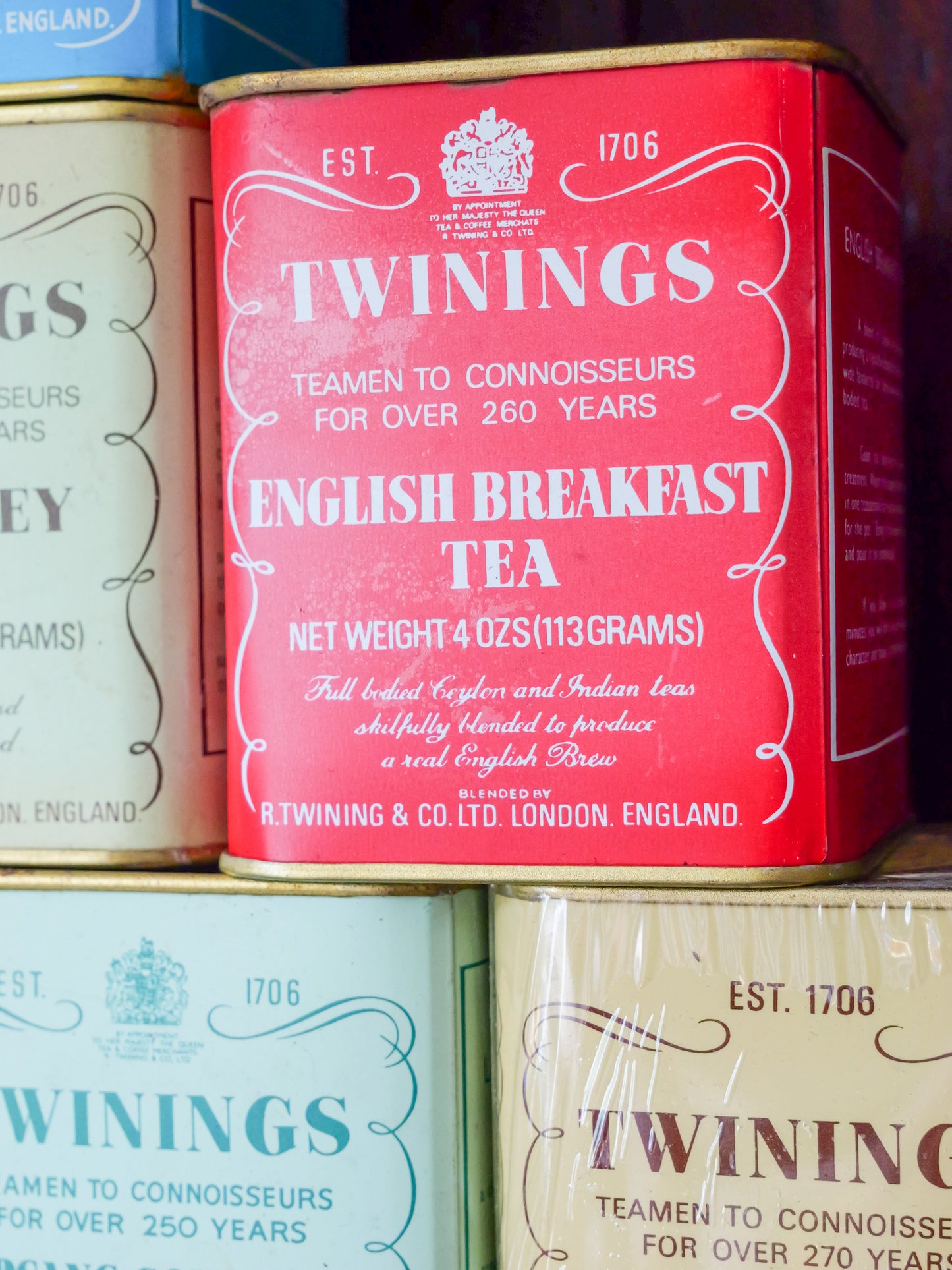 Vintage Twinings Tea Tins