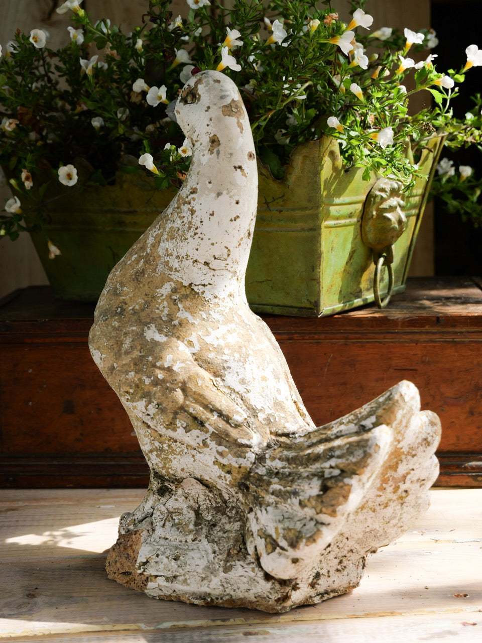 Vintage French Composite Stone Dove