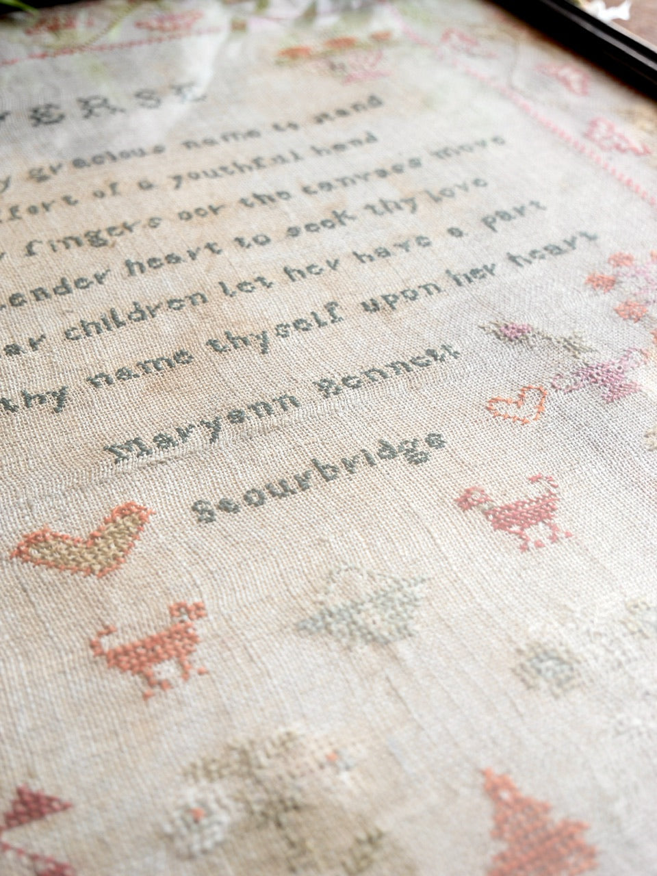 Large Georgian Needlework Sampler - 1831