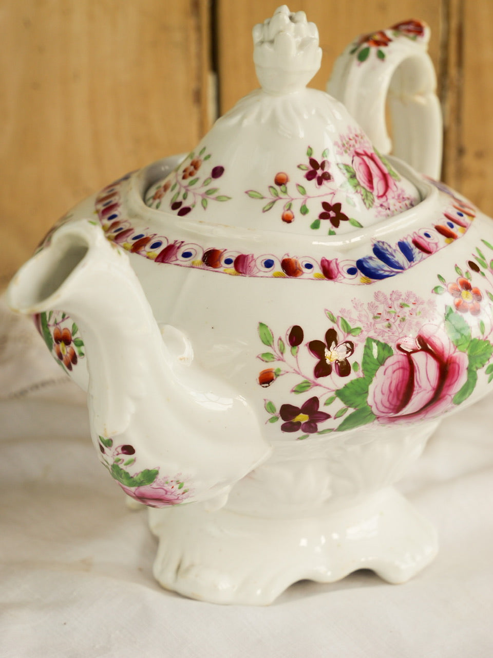 Georgian Hand-painted Floral Tea Set