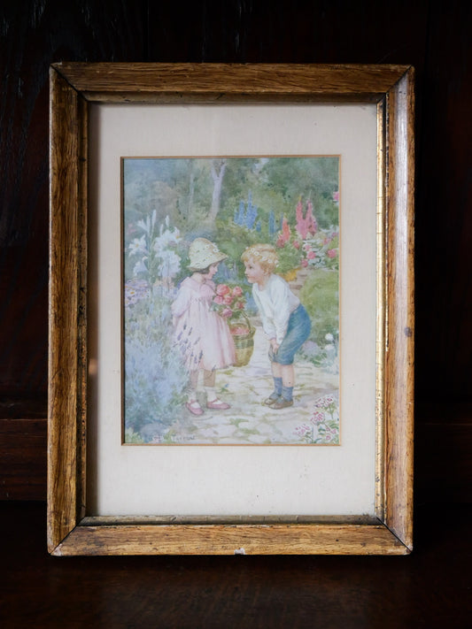 ‘The Proposal’ - Vintage Framed Print by Margaret Tarrant