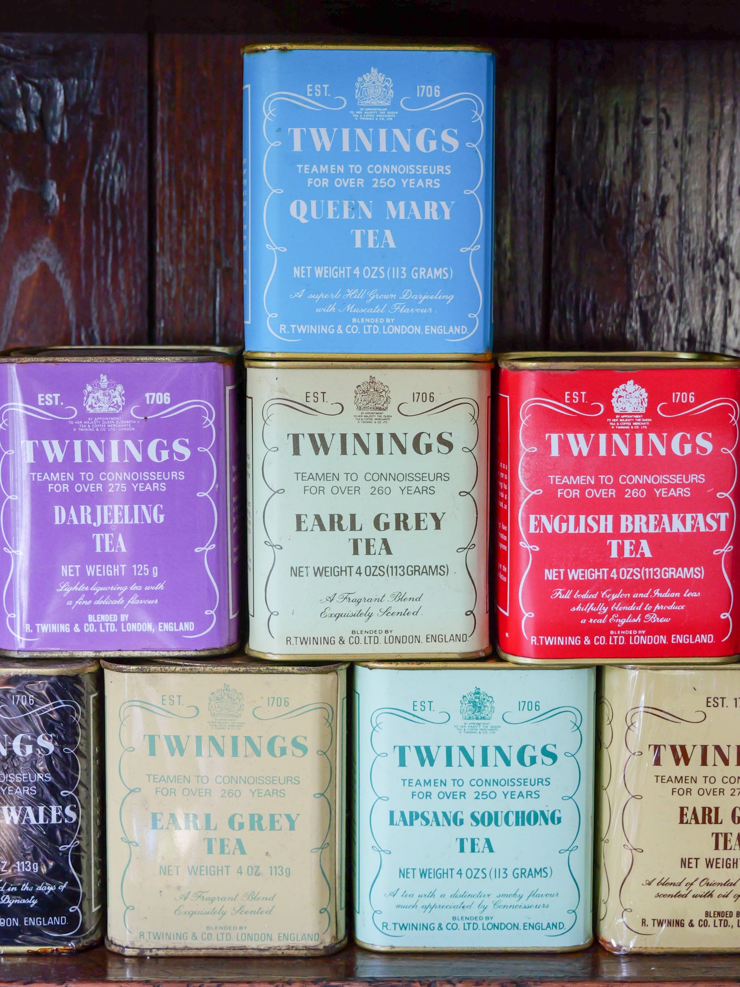 Vintage Twinings Tea Tins