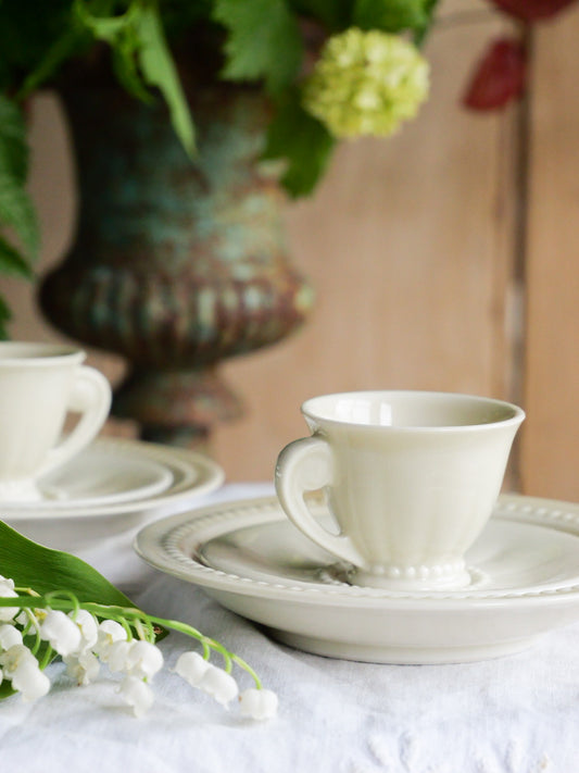 Tiny Beaded French Tea Set