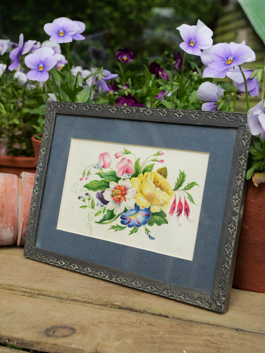 19th Century Floral Watercolour Painting