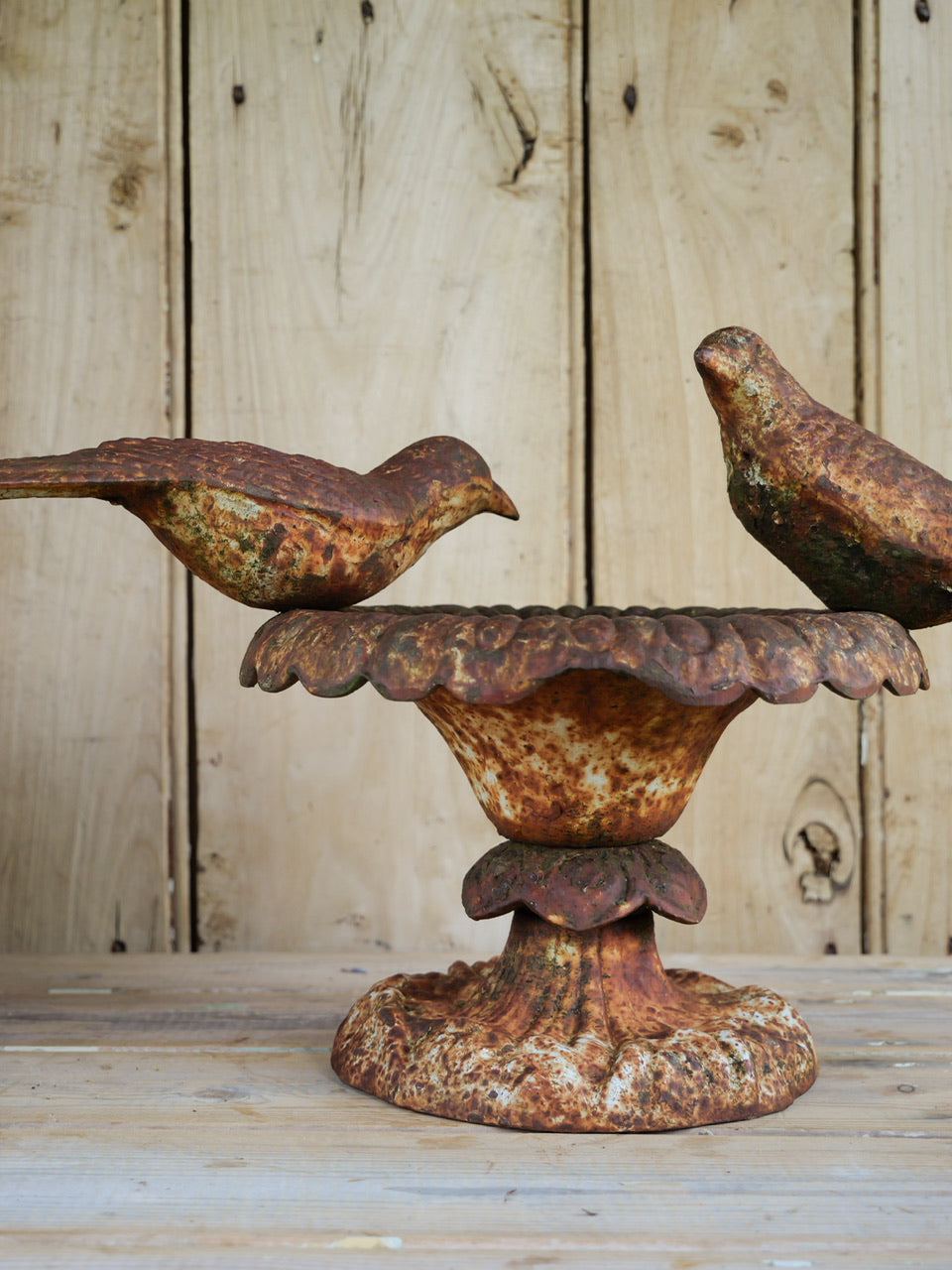 Victorian Cast Iron Bird Bath