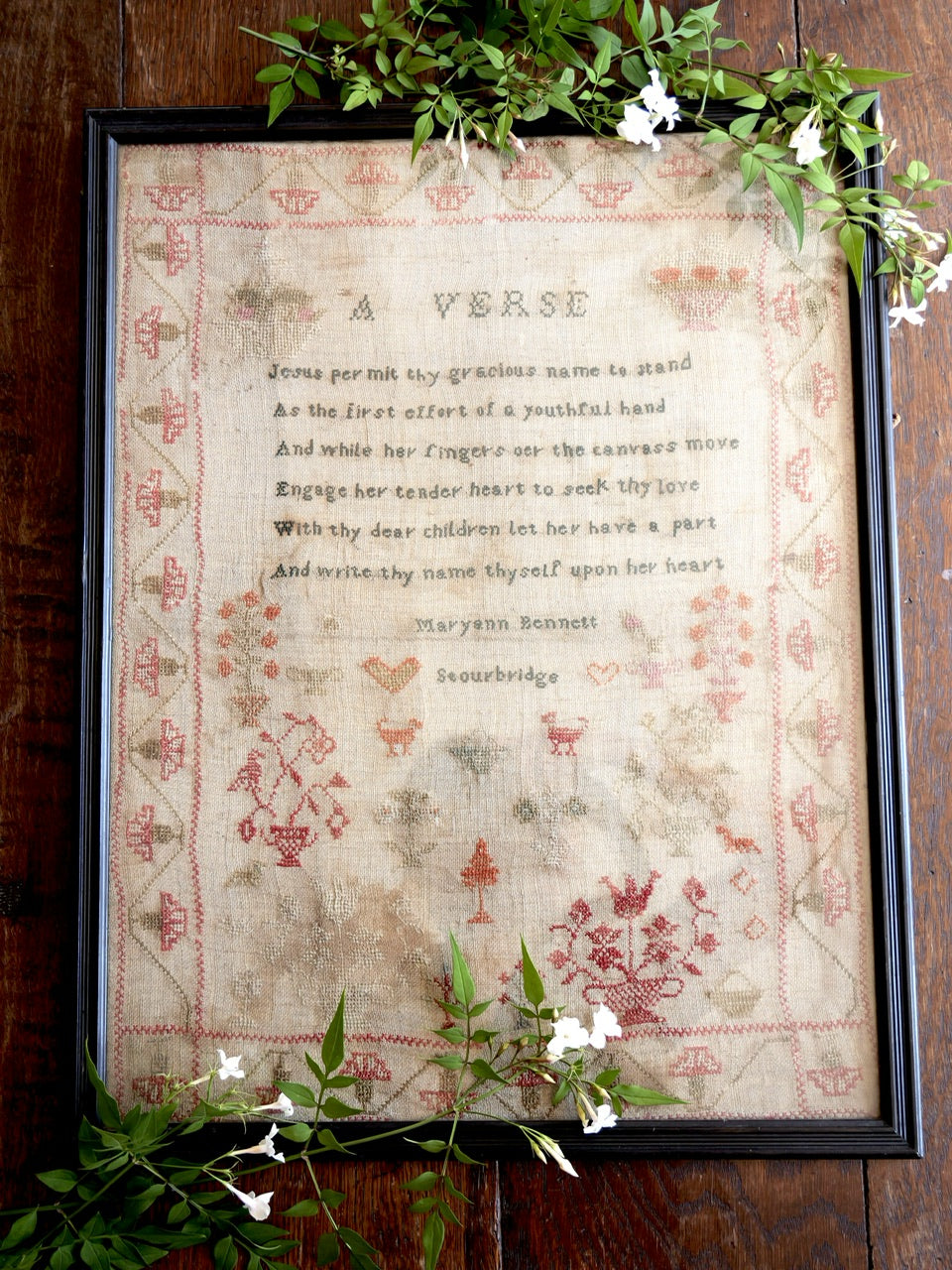 Large Georgian Needlework Sampler - 1831