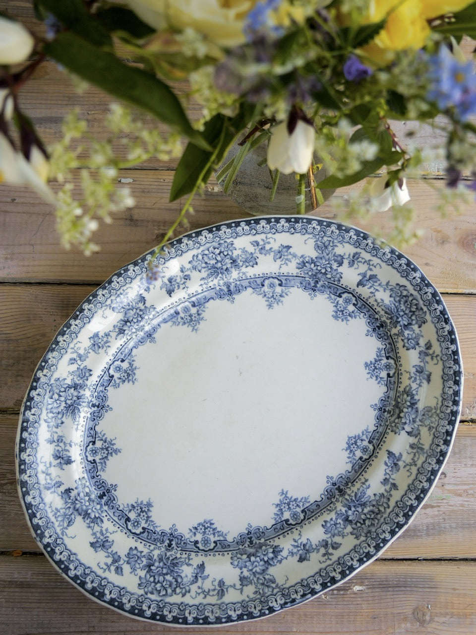 Small 19th Century Transferware Platter