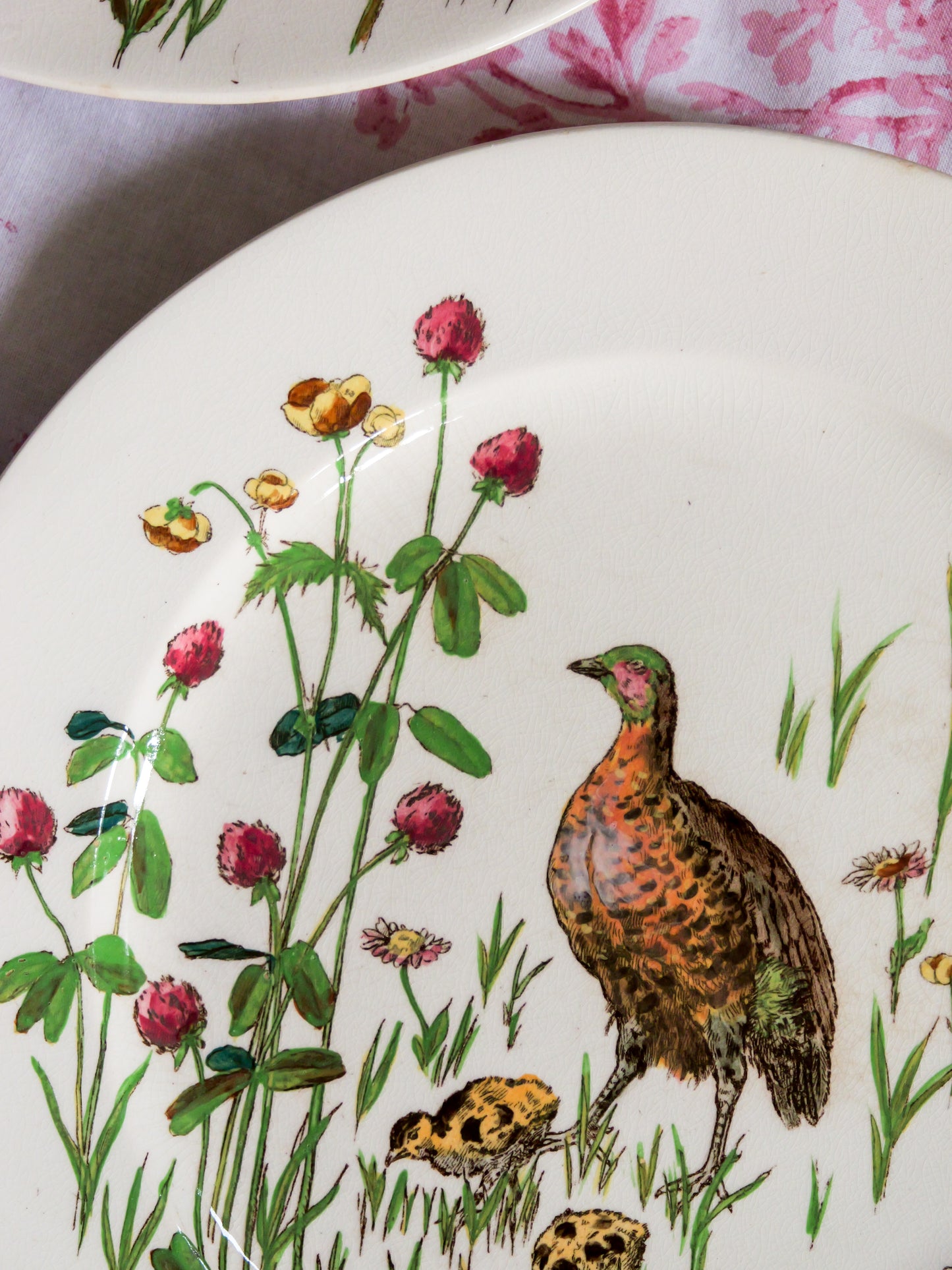 Antique Doulton Burslem Handpainted Plates - Set of 3