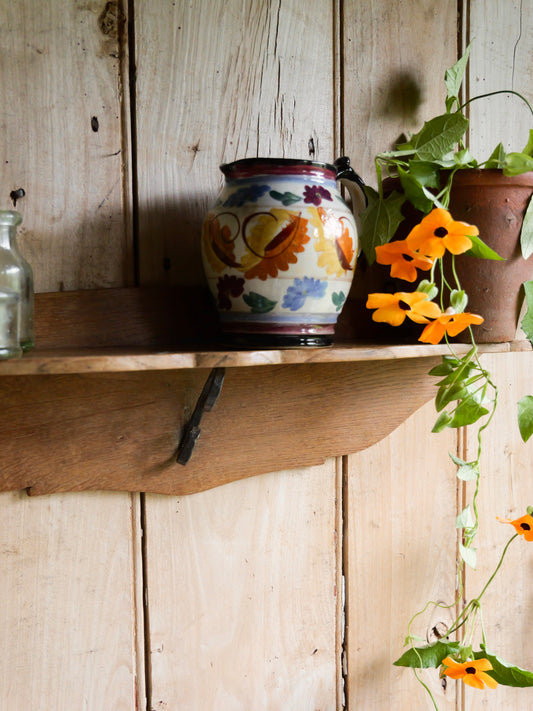 Vintage French Wooden Wall Shelf