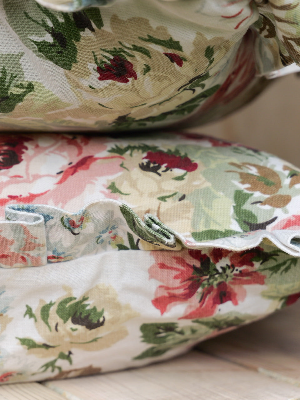 Pair of Vintage Floral Chintz Cushions