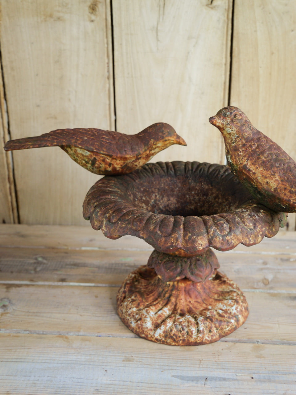 Victorian Cast Iron Bird Bath