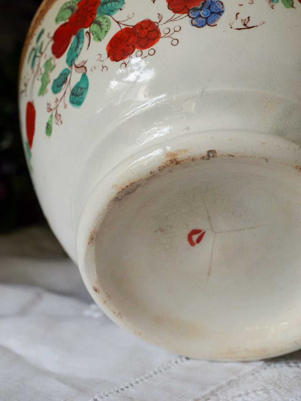 Early 19th Century Hand Coloured Transferware Bowl