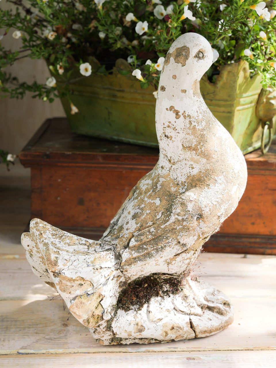 Vintage French Composite Stone Dove