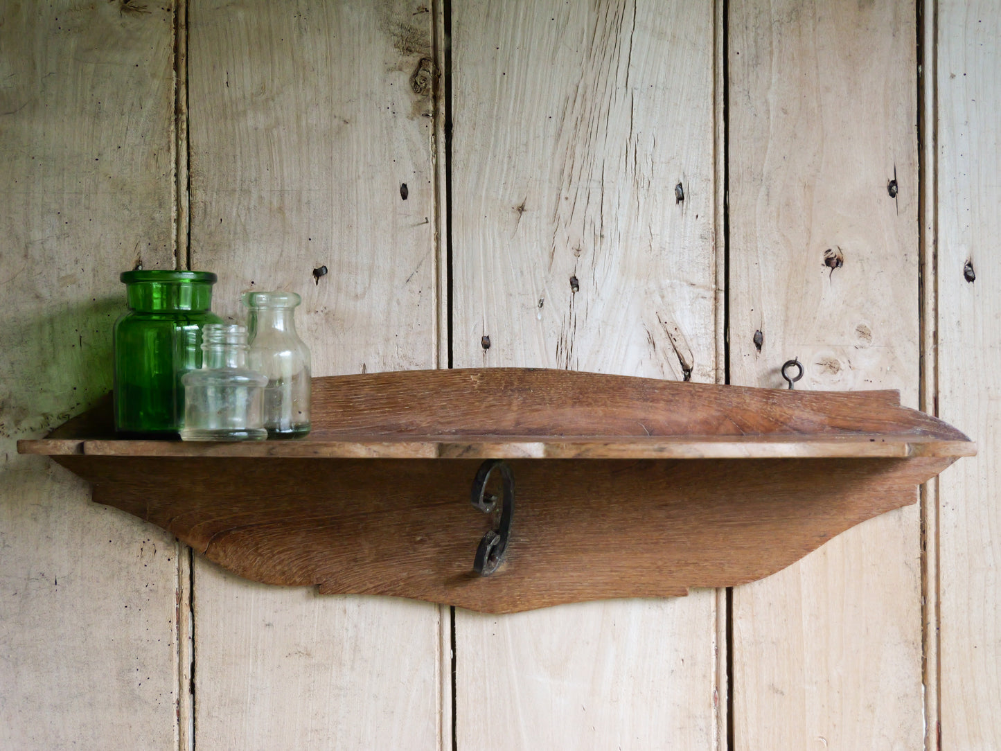 Vintage French Wooden Wall Shelf