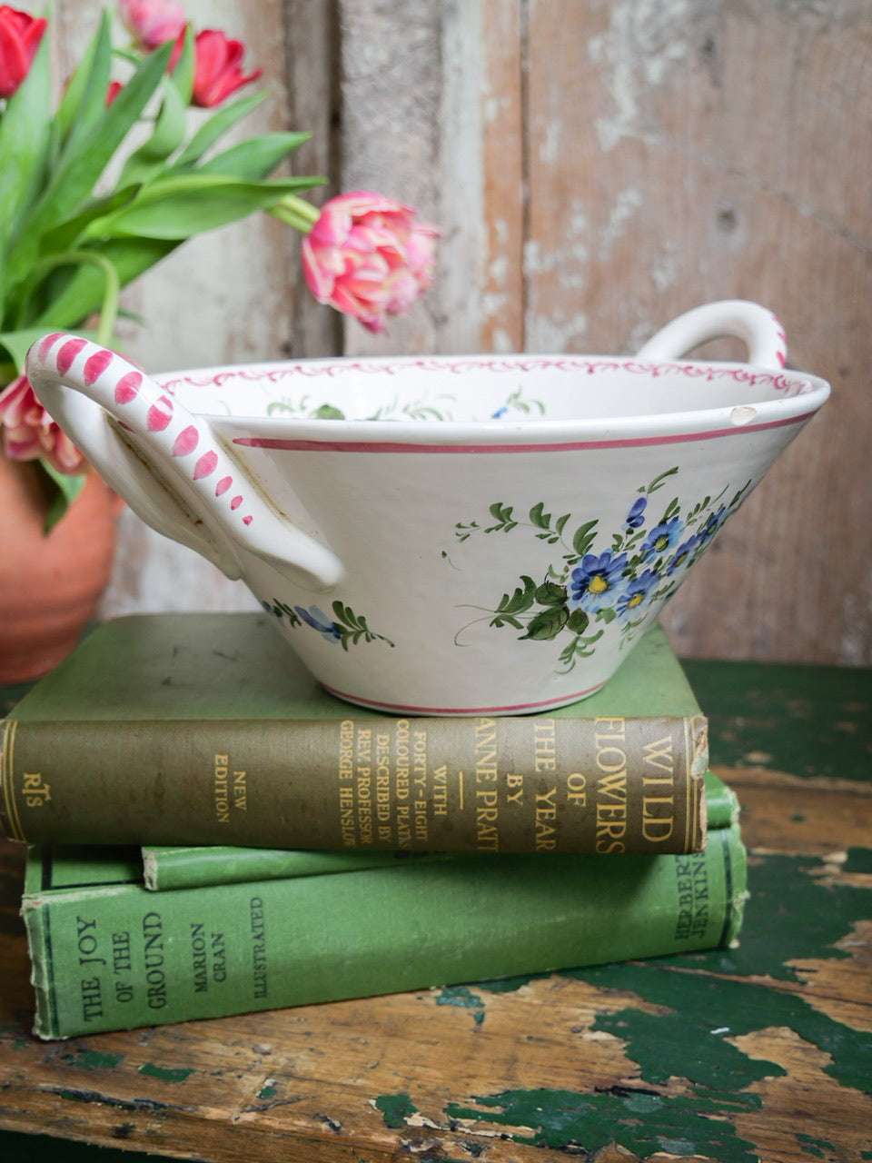 Vintage French Hand Painted Bowl