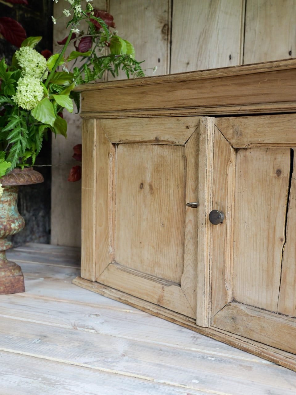 Antique Pine Wall Cupboard