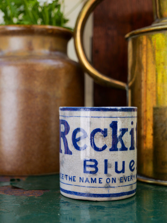 Antique Reckitt’s Advertising Pot