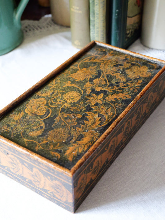 Antique Regency Penwork Box