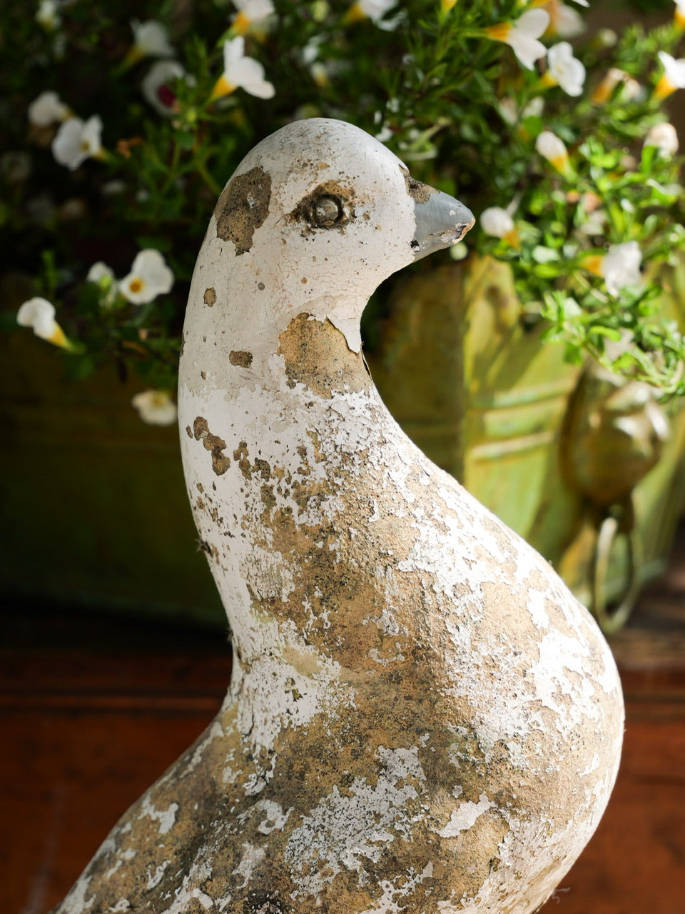 Vintage French Composite Stone Dove