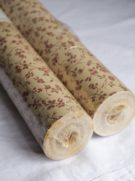 Vintage Laura Ashley Wallpaper Rolls - Set of 2