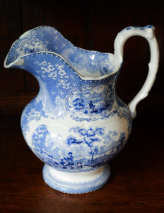 Large 19th Century Transferware Jug