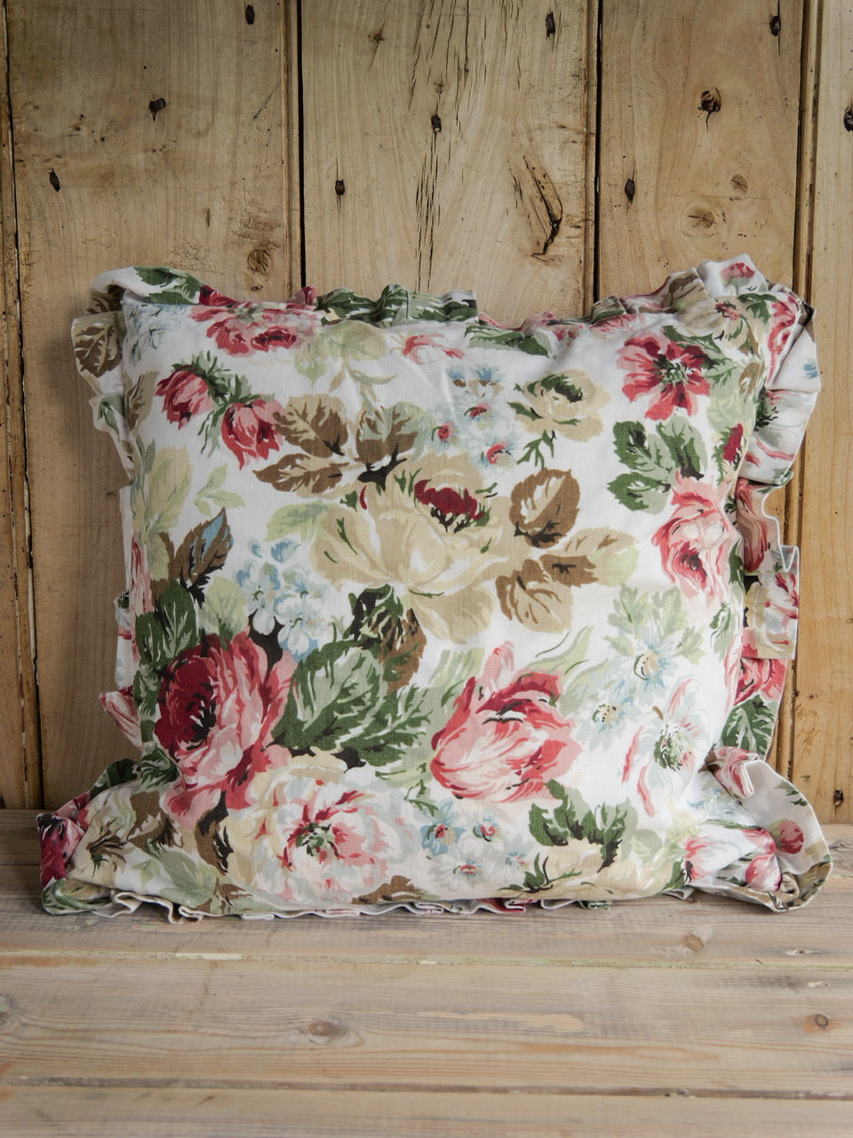 Pair of Vintage Floral Chintz Cushions