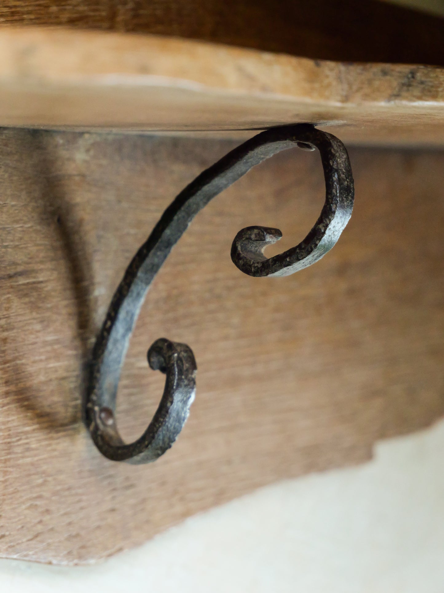 Vintage French Wooden Wall Shelf