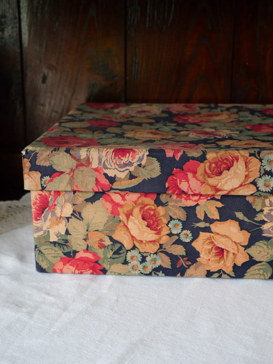 Vintage Fabric Covered Box