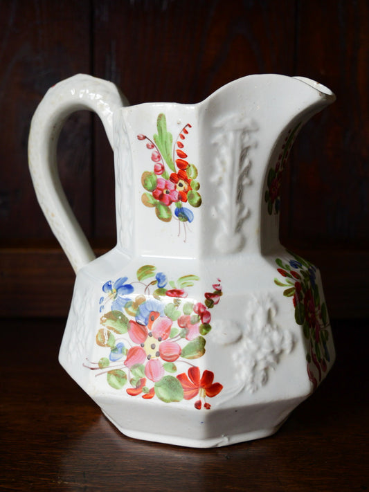 19th Century Hand Painted Welsh Pottery Jug