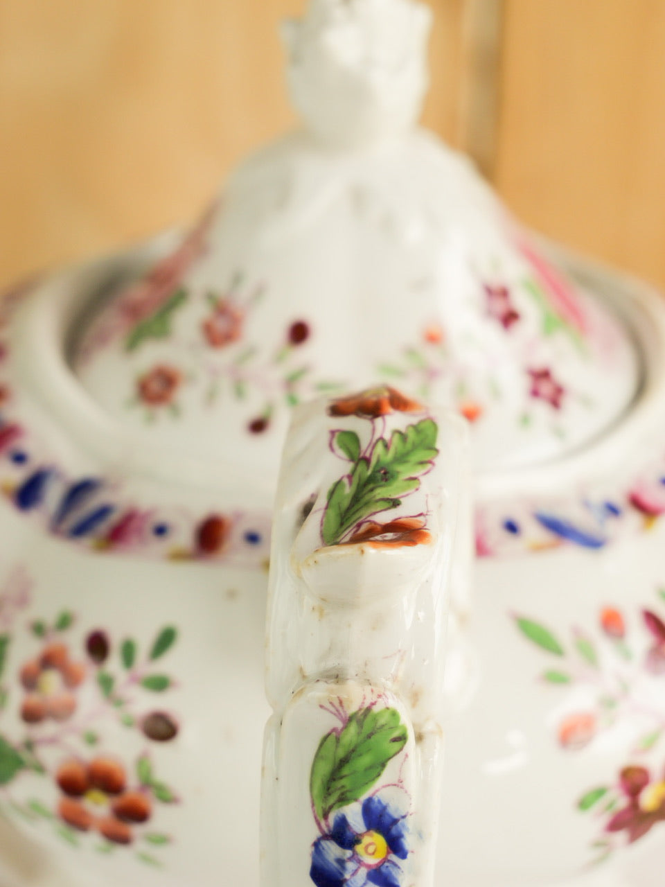 Georgian Hand-painted Floral Tea Set