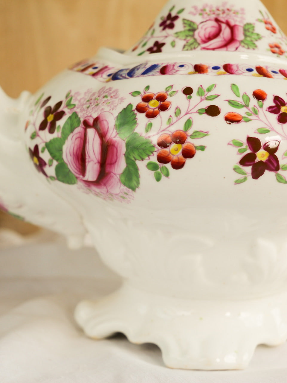 Georgian Hand-painted Floral Tea Set