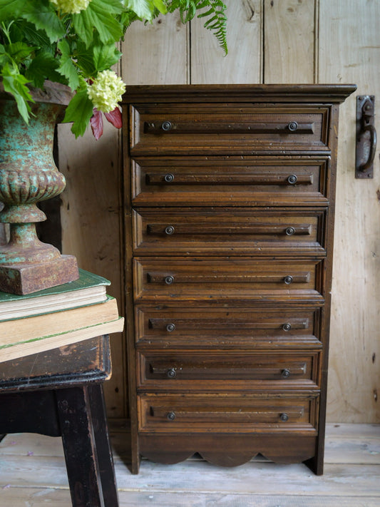 Large Bank of Vintage French Drawers