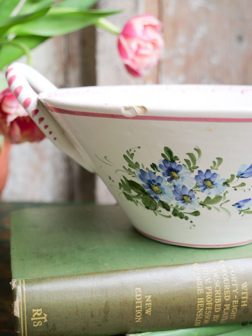 Vintage French Hand Painted Bowl