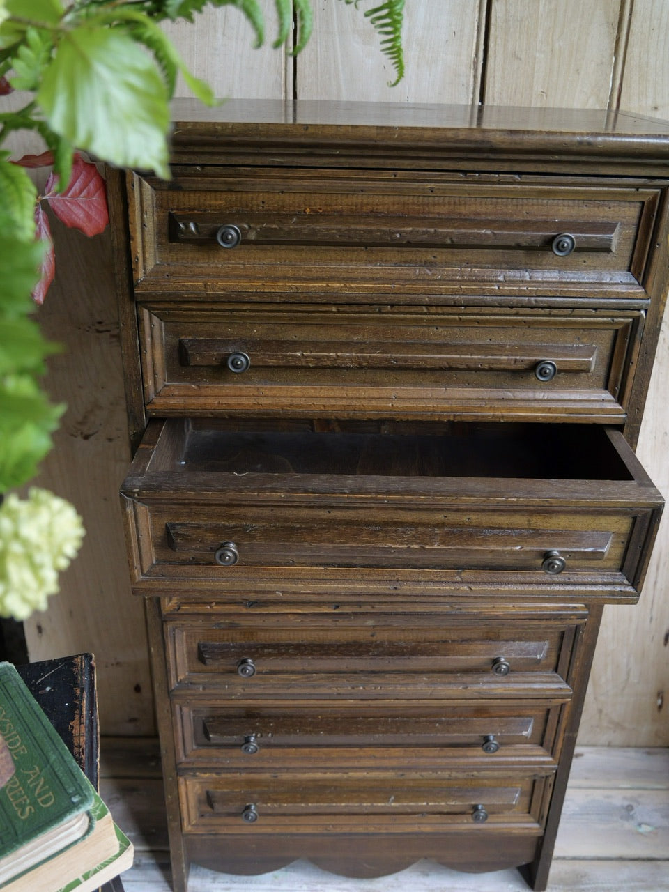 Large Bank of Vintage French Drawers