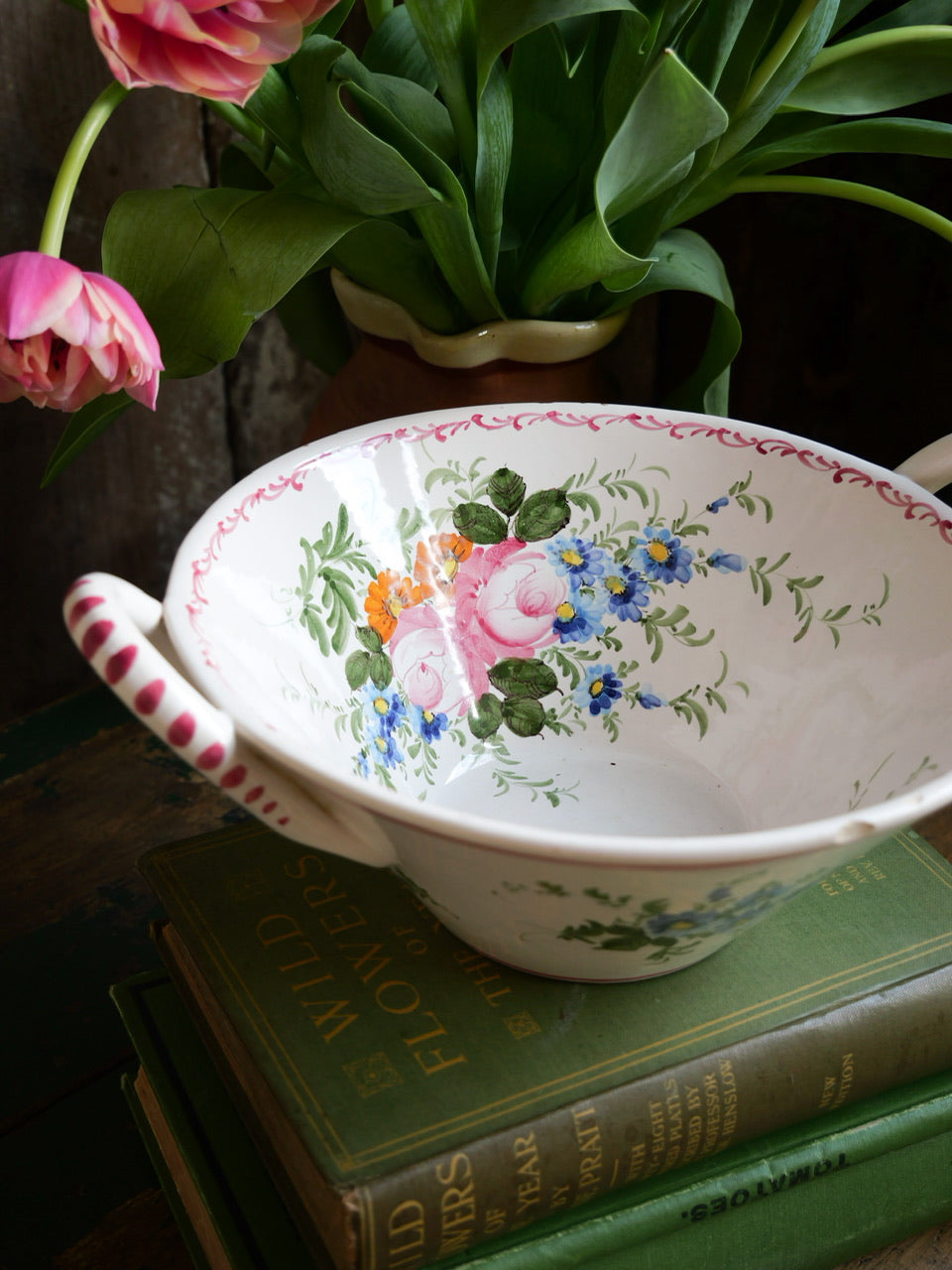 Vintage French Hand Painted Bowl