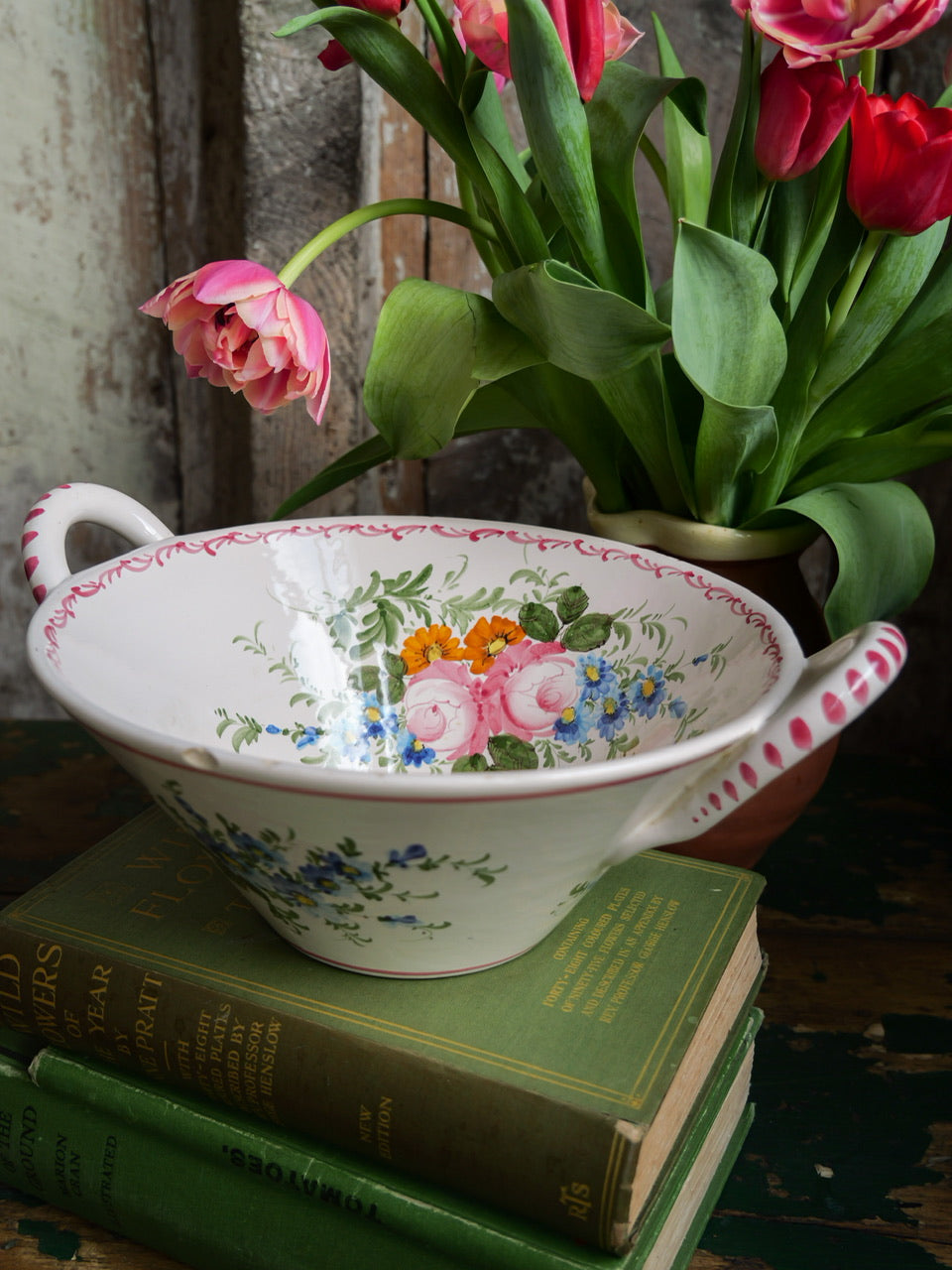 Vintage French Hand Painted Bowl