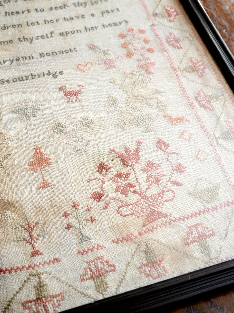 Large Georgian Needlework Sampler - 1831