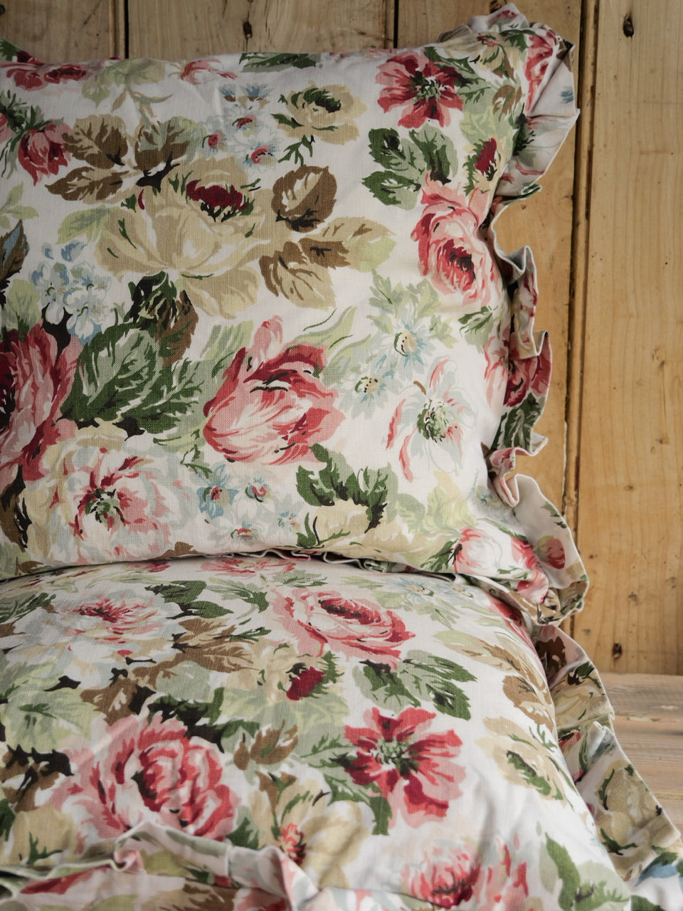 Pair of Vintage Floral Chintz Cushions