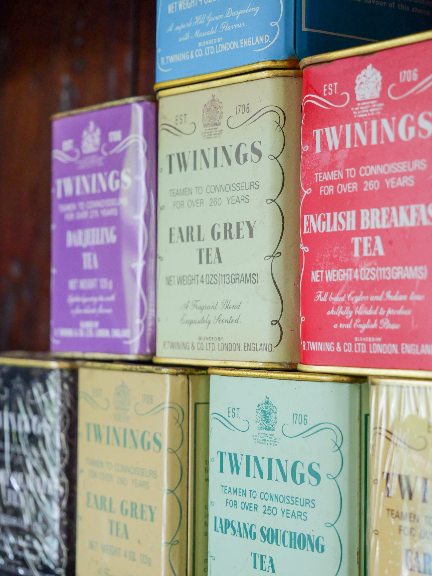 Vintage Twinings Tea Tins