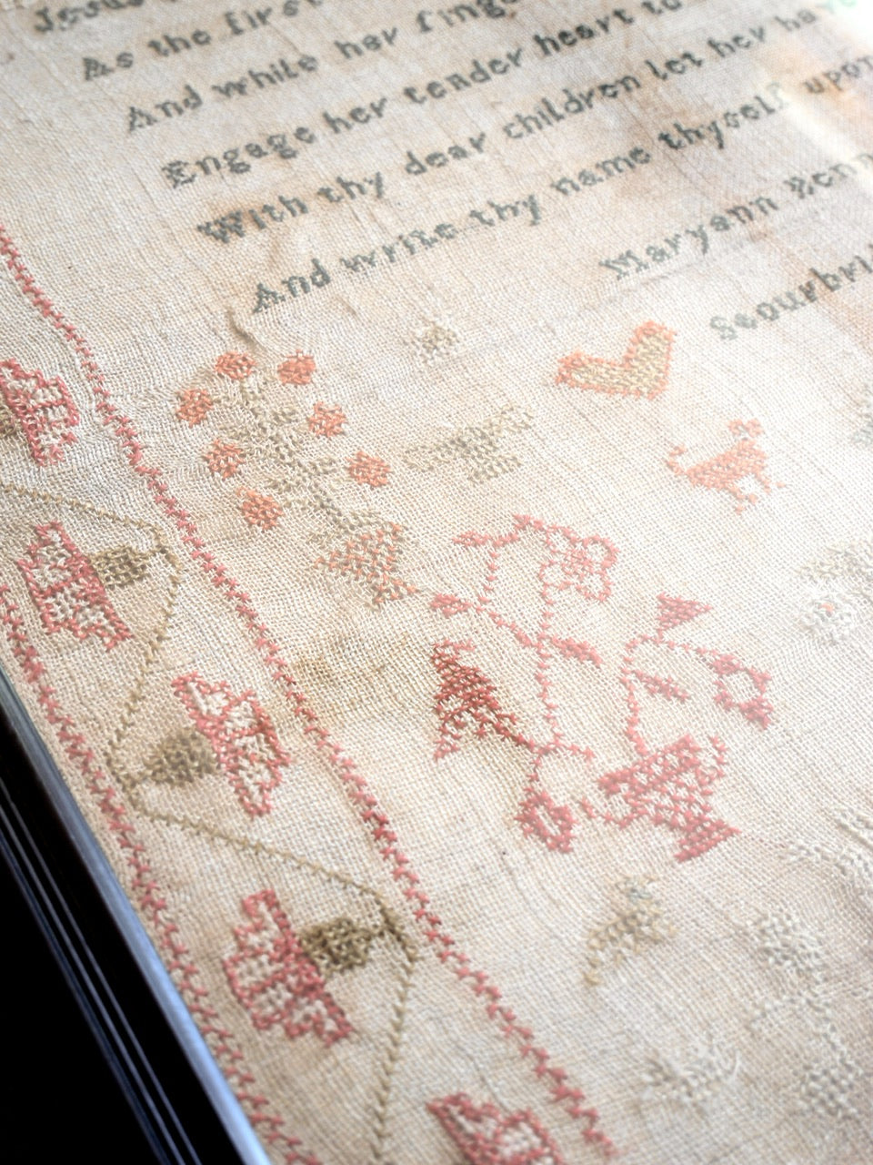 Large Georgian Needlework Sampler - 1831