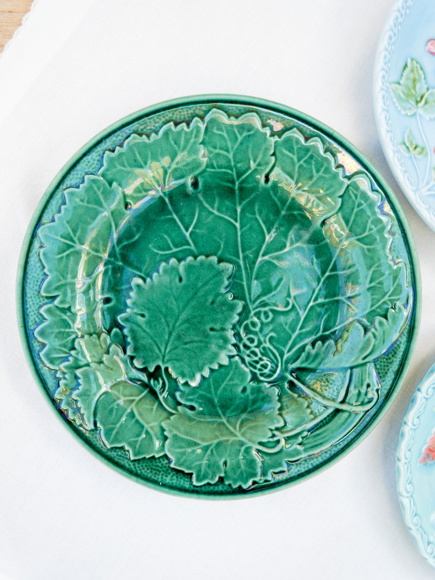 Vintage Majolica Plates